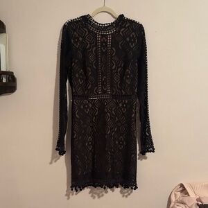 For Love And Lemons Elegant Black Lace Dress
